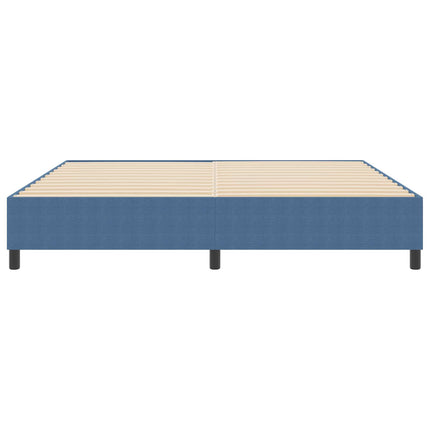 Platform sengestel Blå 200 x 200 cm Velourstof