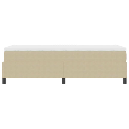 Box spring seng Lys Grå og Hvid 80 x 200 cm Velourstof
