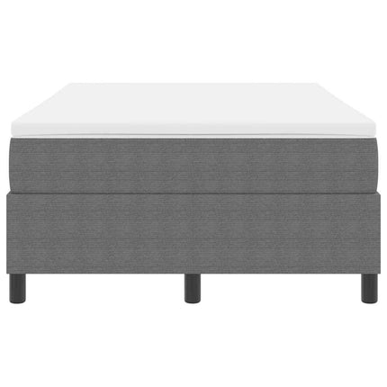 Box spring seng Lys Grå og Hvid 120 x 190 cm Velourstof
