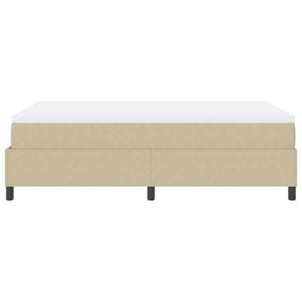 Box spring seng Lys Grå og Hvid 120 x 190 cm Velourstof
