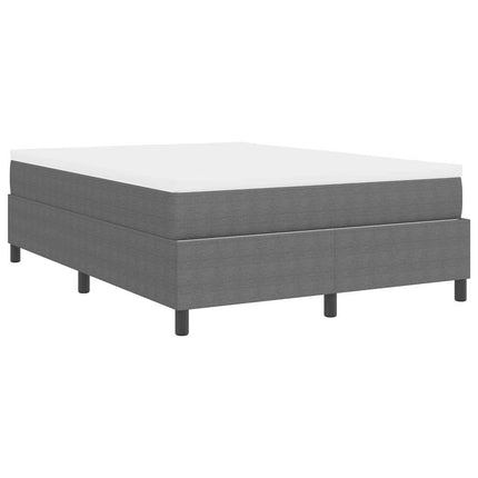 Box spring seng Lys Grå og Hvid 160 x 200 cm Velourstof