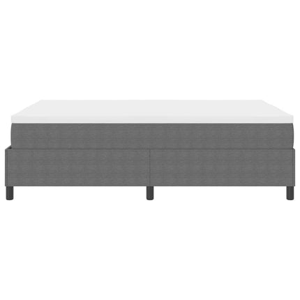 Box spring seng Lys Grå og Hvid 160 x 200 cm Velourstof