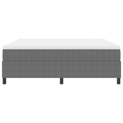 Box spring seng Lys Grå og Hvid 180 x 200 cm Velourstof