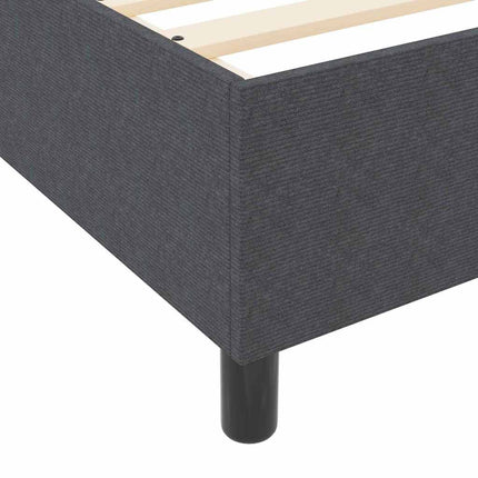 Box spring seng Mørkegrå og Hvid 180 x 200 cm Velourstof