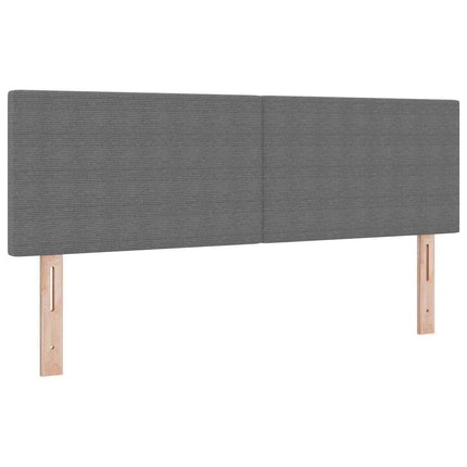 Box spring seng Lys Grå og Hvid 140 x 200 cm Velourstof