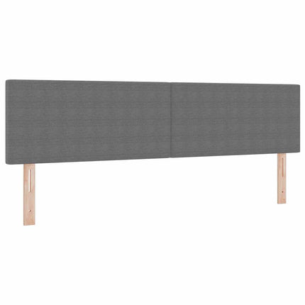 Box spring seng Lys Grå og Hvid 180 x 200 cm Velourstof