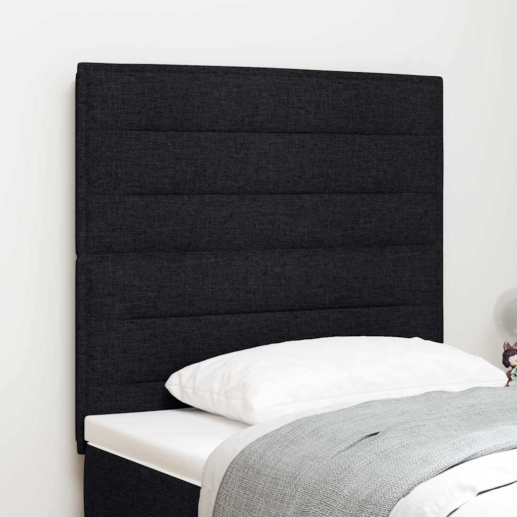 Hovedgærde Sort 90 cm Stof