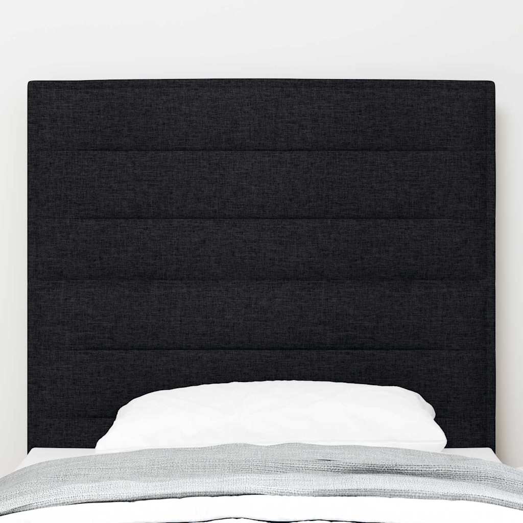 Hovedgærde Sort 90 cm Stof