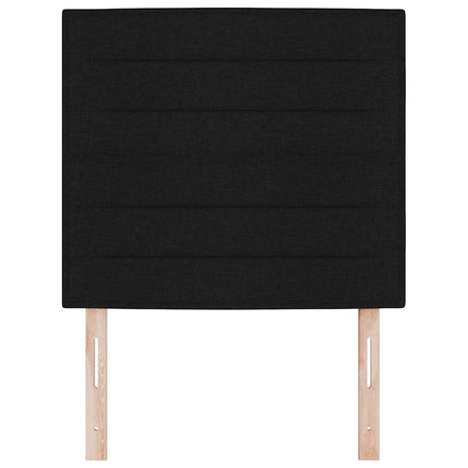 Hovedgærde Sort 100 cm Stof