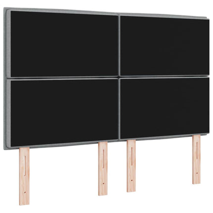 Hovedgærde Lysegrå 144 cm Stof