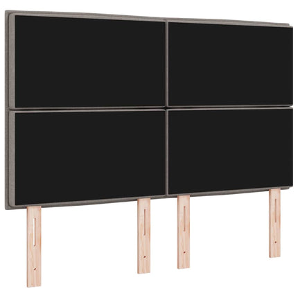 Hovedgærde Gråbrun 144 cm Stof