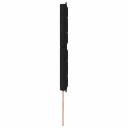 Hovedgærde Sort 160 cm Stof