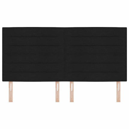 Hovedgærde Sort 180 cm Stof