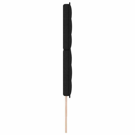 Hovedgærde Sort 180 cm Stof
