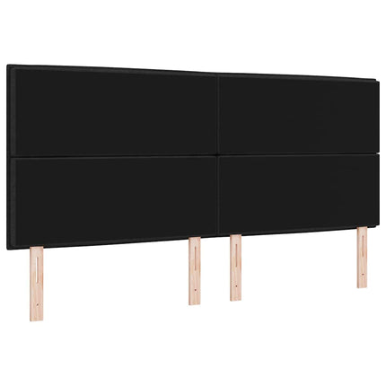 Hovedgærde Sort 200 cm Stof