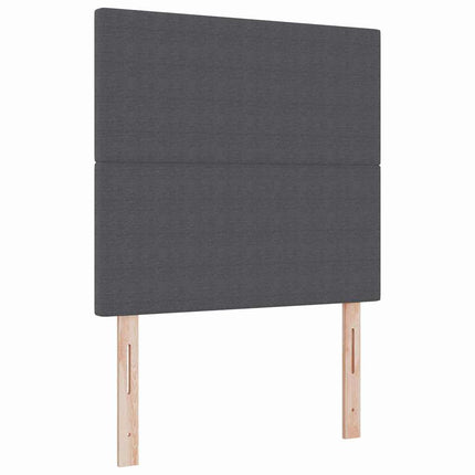 Hovedgærde Mørkegrå 100 cm Velourstof