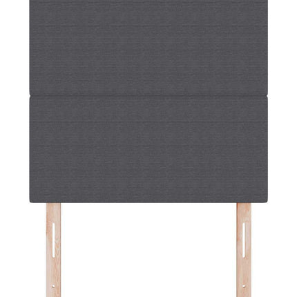 Hovedgærde Mørkegrå 100 cm Velourstof