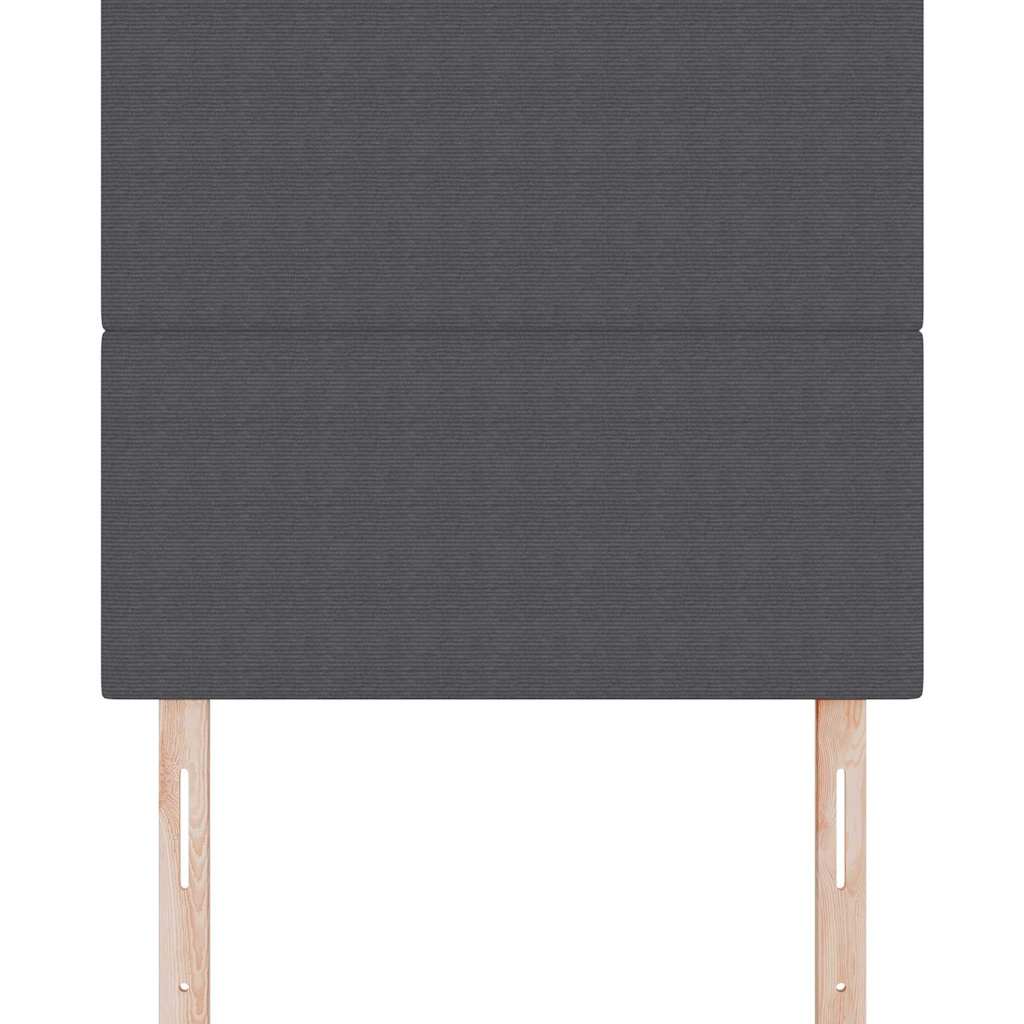 Hovedgærde Mørkegrå 100 cm Velourstof
