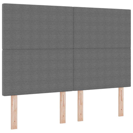 Hovedgærde Lysegrå 144 cm Velourstof