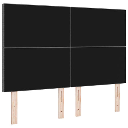 Hovedgærde Lysegrå 144 cm Velourstof