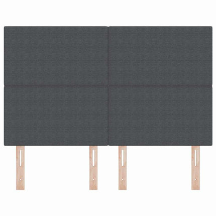 Hovedgærde Mørkegrå 160 cm Velourstof