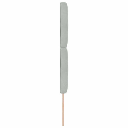 Hovedgærde Lysegrå 160 cm Fløjl