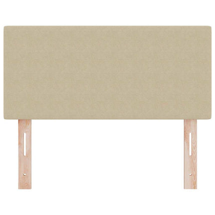 LED sengegavl med LED-lysstrimler Grågrøn 80 cm Velourstof