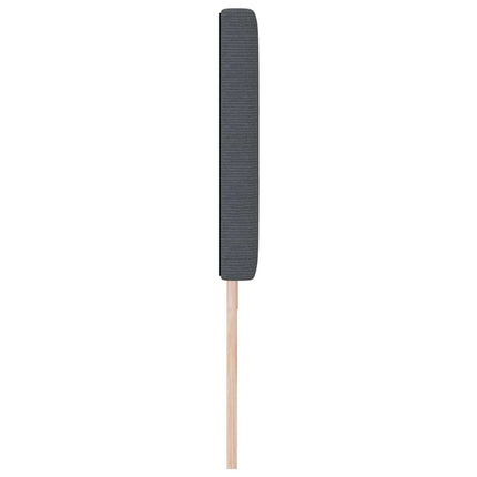 LED sengegavl med LED-lysstrimler Mørkegrå 180 cm Velourstof