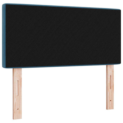 LED sengegavl med LED-lysstrimler Mørk blå 90 cm Fløjl