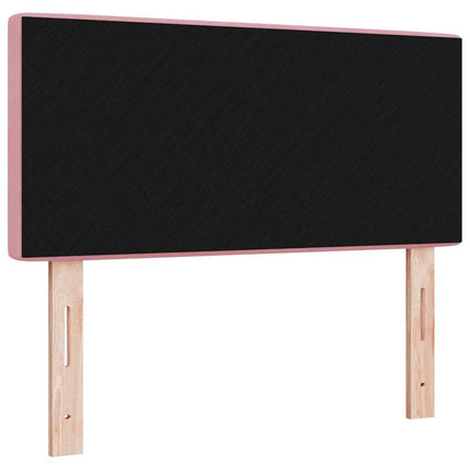LED sengegavl med LED-lysstrimler Lyserød 90 cm Fløjl