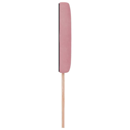 LED sengegavl med LED-lysstrimler Lyserød 90 cm Fløjl