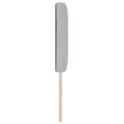 LED sengegavl med LED-lysstrimler Lysegrå 144 cm Fløjl