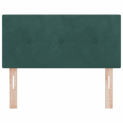 LED sengegavl med LED-lysstrimler Grøn 80 cm Fløjl
