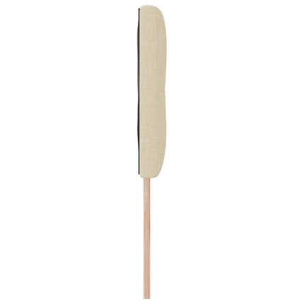 LED sengegavl med LED-lysstrimler Creme 160 cm Stof