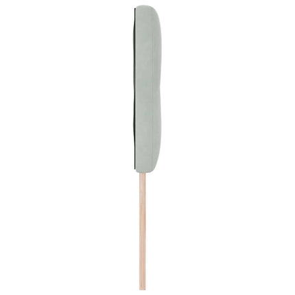 LED sengegavl med LED-lysstrimler Lysegrå 160 cm Fløjl