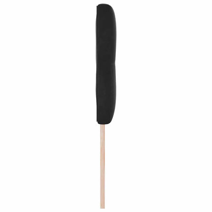 LED sengegavl med LED-lysstrimler Sort 160 cm Fløjl