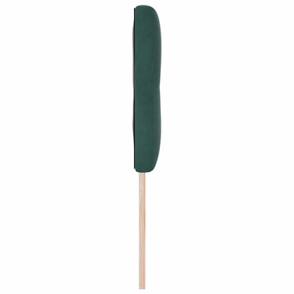 LED sengegavl med LED-lysstrimler Grøn 160 cm Fløjl