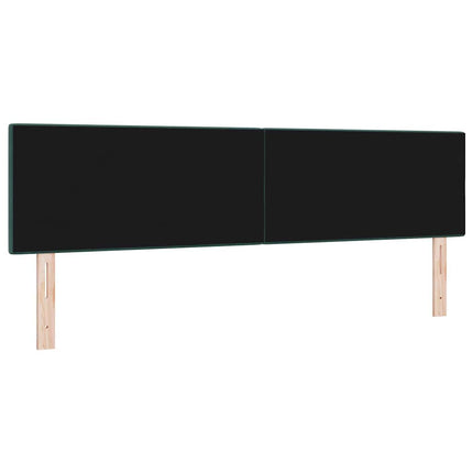 LED sengegavl med LED-lysstrimler Grøn 180 cm Fløjl
