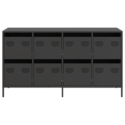 skænk 135x39x73,5 cm koldvalset stål sort