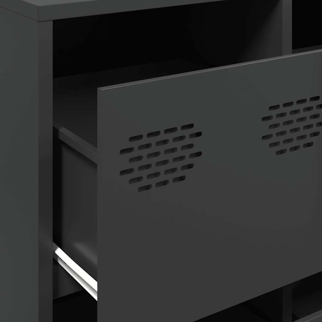 skænk 135x39x73,5 cm koldvalset stål sort