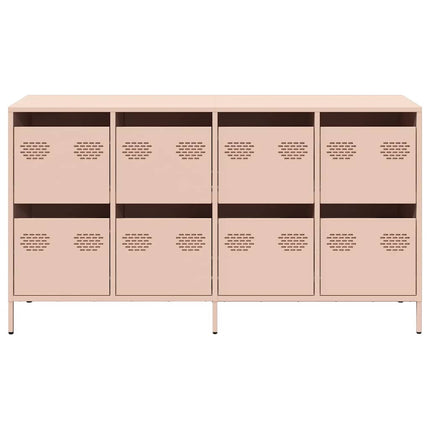 skab 135x39x73,5 cm koldvalset stål lyserød