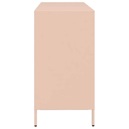 skab 135x39x73,5 cm koldvalset stål lyserød