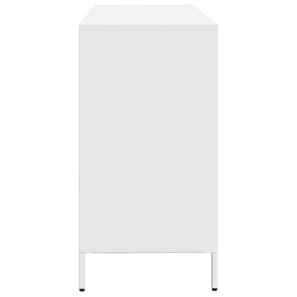 skænk 135x39x73,5 cm koldvalset stål hvid