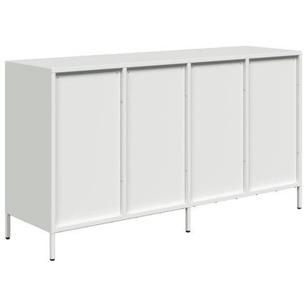 skænk 135x39x73,5 cm koldvalset stål hvid