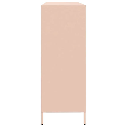 skab 135x39x103,5 cm koldvalset stål lyserød