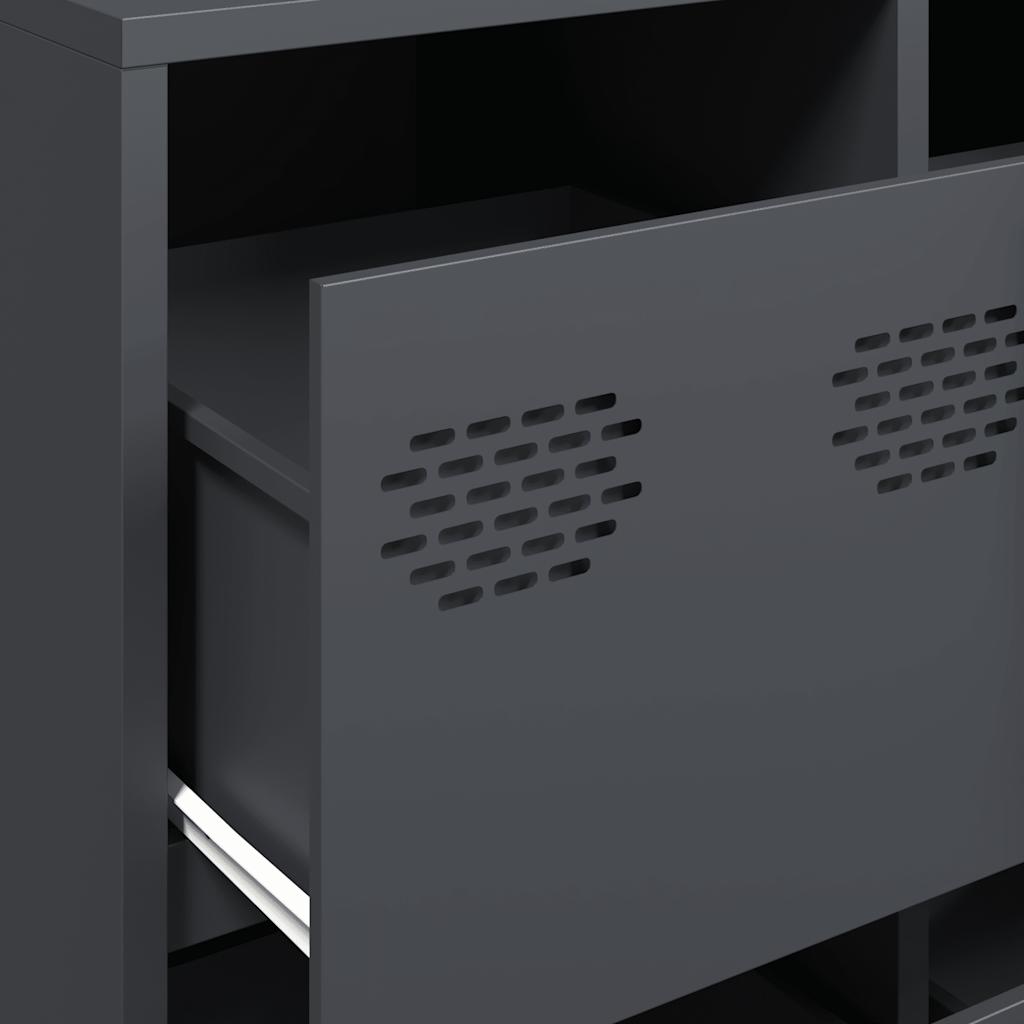 skænk 135x39x103,5 cm koldvalset stål antracitgrå