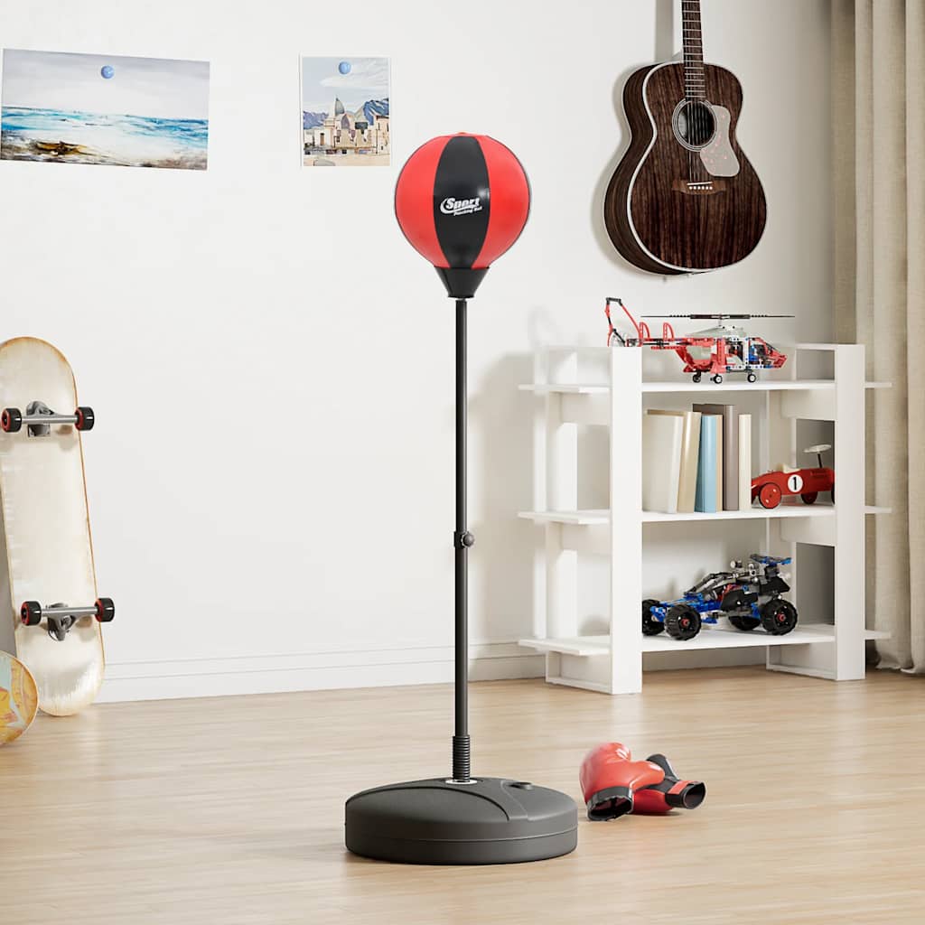 boksebold på stativ m. handsker og pumper 81-22 cm billede