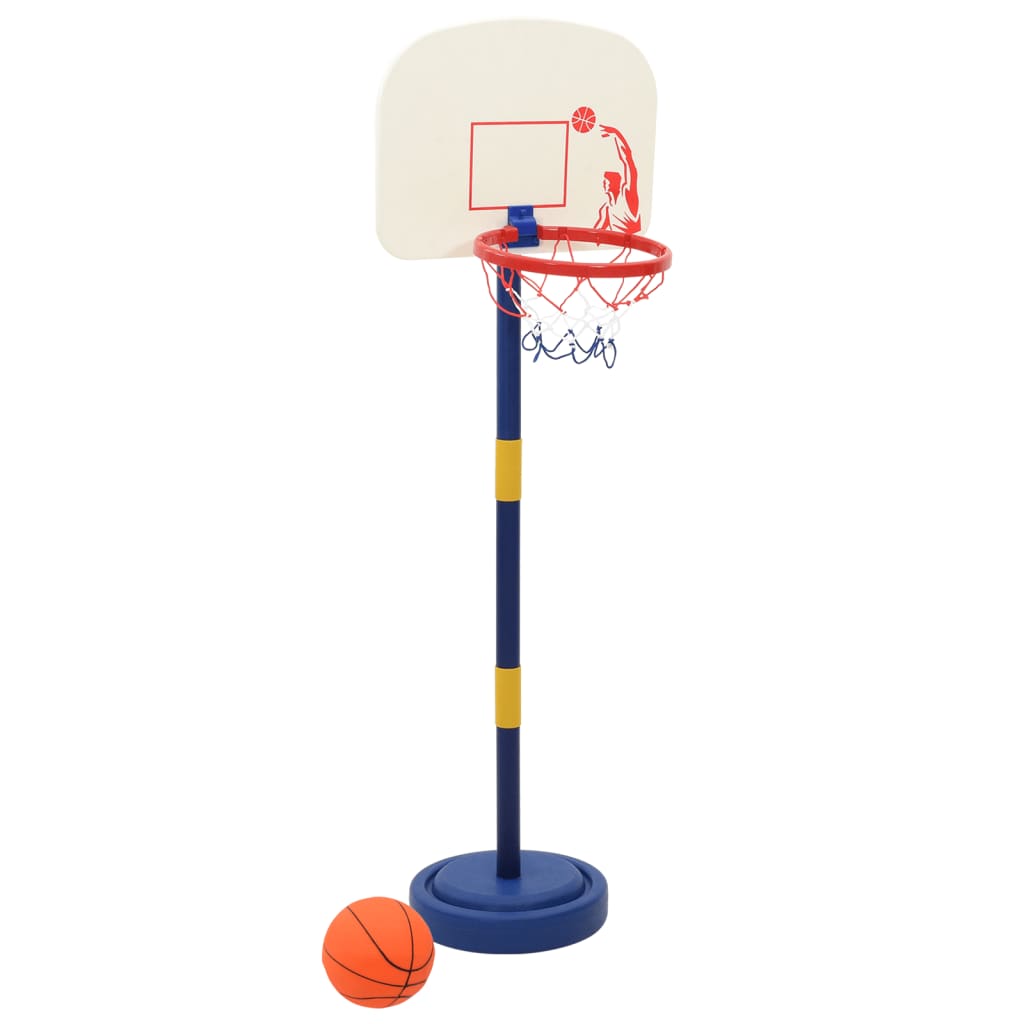 basketballstativ med bold og pumpe 90/121 cm justerbar højde