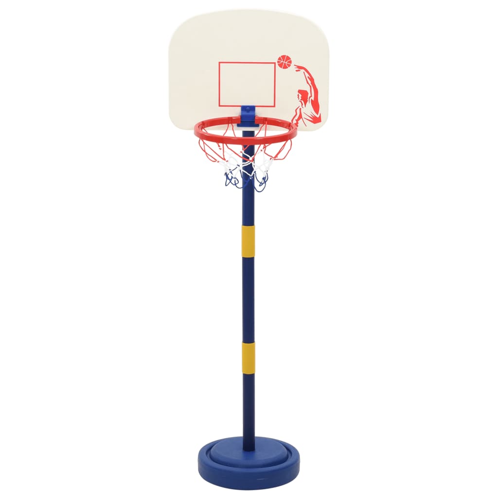 basketballstativ med bold og pumpe 90/121 cm justerbar højde