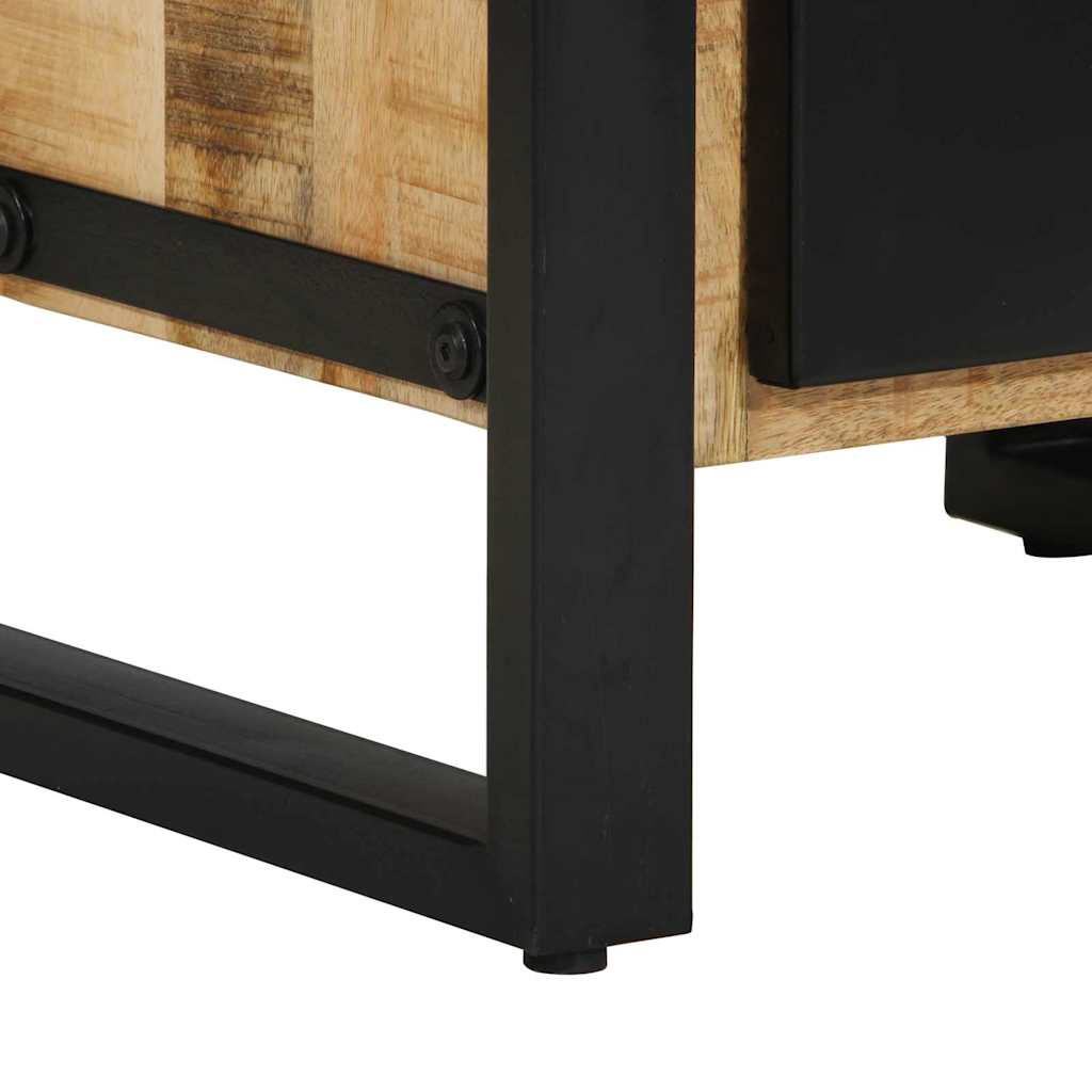 Badeværelsesmøbel sæt 2 pcs Brun 55 x 35 x 60 cm Rå mango træ